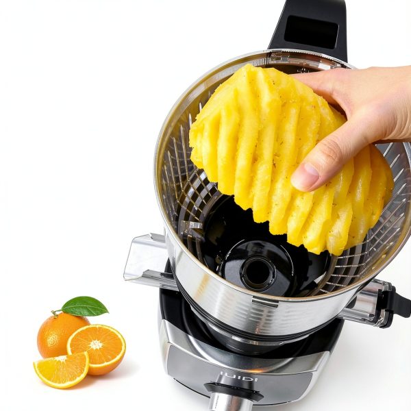 Cold Press Juicer IUIPI 5.3in XL Feed Chute 2L Capacity Black MP-802L-1
