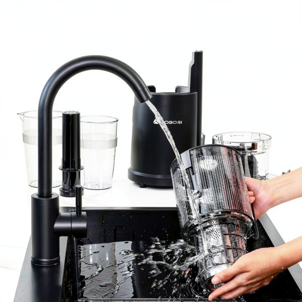 Slow Cold Press Juicer Machine: Electric Masticating Juicer Extractor Easy Clean - Whole Fruit Vegetable Juice Maker - Cold Pressed Slow Blender Juicer with Wide Large Chute Mouth-7