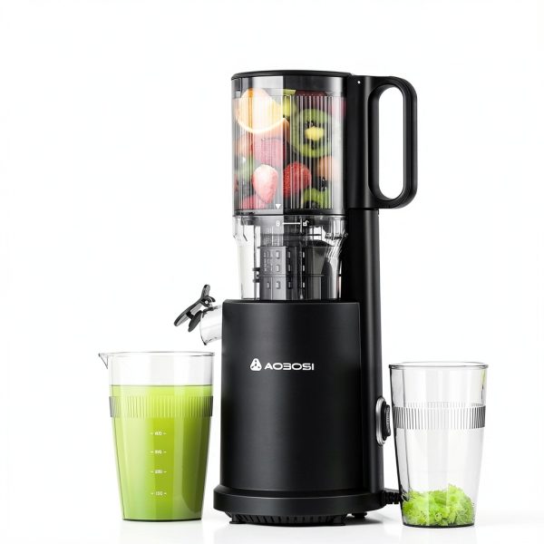 Slow Cold Press Juicer Machine: Electric Masticating Juicer Extractor Easy Clean - Whole Fruit Vegetable Juice Maker - Cold Pressed Slow Blender Juicer with Wide Large Chute Mouth-5