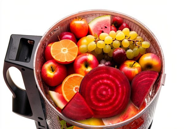 Cold Press Juicer, Juicer Machines 5.3"Wide Feed Chute for Whole Fruits & Vegetables, Electric Juicer of Pulp Separation with 99% High Juice Yield, Preserves Nutrients, Easy to Clean, BPA Free-1