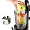 Slow Cold Press Juicer Machine: Electric Masticating Juicer Extractor Easy Clean - Whole Fruit Vegetable Juice Maker - Cold Pressed Slow Blender Juicer with Wide Large Chute Mouth-1