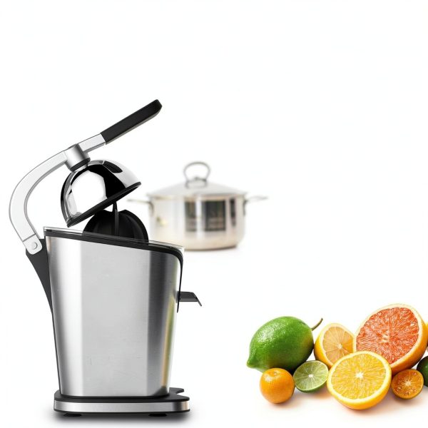 Healnitor 150W Electric Citrus Juicer Squeezer with 2 Cones, Stainless Steel Quiet Orange Juice Extractor Machines for Lime Grapefruit Lemon, Detachable Design-5