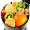 Ganiza Cold Press Juicer, 4.3" Compact Space-Saving Design Juicer Machine with 3 Replaceable Filters, One-Touch & Ultra-Quiet Operation, BPA-Free Easy to Clean, Silver-3