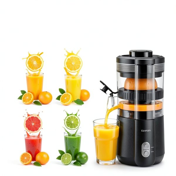 Electric Orange Juicer by Keerain Hand-Free Citrus with 1L Capacity-2