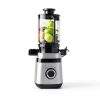 Juicer Machines, Cold Press Juicer with Wide Feed Chute, Slow Masticating Juicers for Whole Vegetables & Fruits, High Juice Yield, Easy to Clean, Large Auger, Light Silver-1
