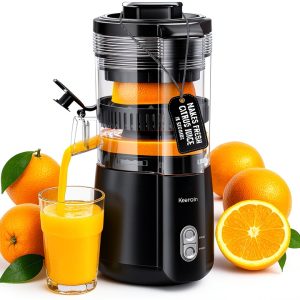 Electric Orange Juicer by Keerain Hand-Free Citrus with 1L Capacity-0