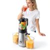 Juicer SMALLHOO 5.3" Wide Feed Cold Press Masticating – Silver-6