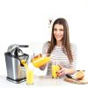 Healnitor 150W Electric Citrus Juicer Squeezer with 2 Cones, Stainless Steel Quiet Orange Juice Extractor Machines for Lime Grapefruit Lemon, Detachable Design-6