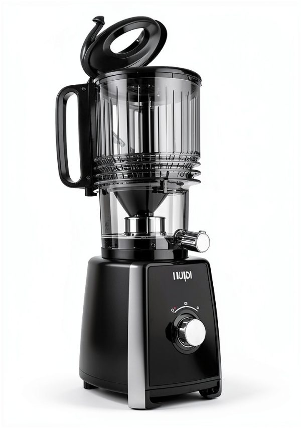 Cold Press Juicer IUIPI 5.3in XL Feed Chute 2L Capacity Black MP-802L-5