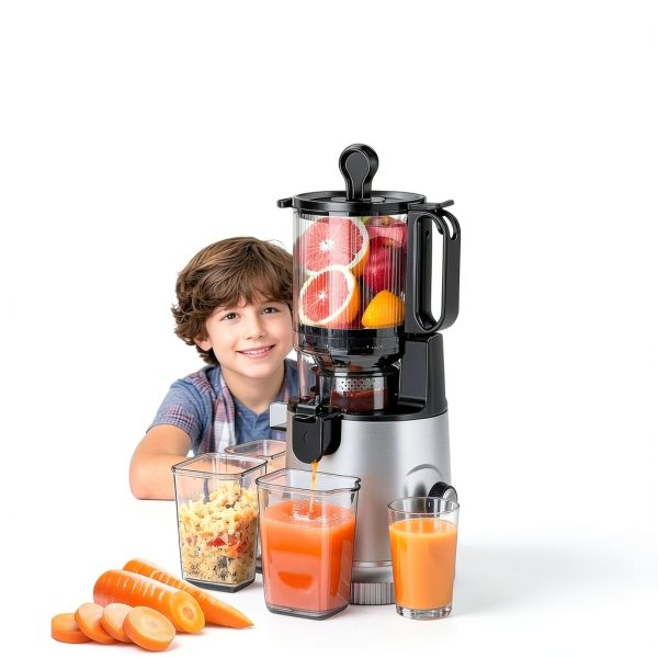 ZeroPrep Cold Press Juicer LAUDLIFE 5.9" Wide Feed Masticating – 80oz-2