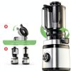 Juicer Machines, Cold Press Juicer with Wide Feed Chute, Slow Masticating Juicers for Whole Vegetables & Fruits, High Juice Yield, Easy to Clean, Large Auger, Light Silver-5