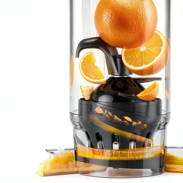 Juicer SMALLHOO 5.3" Wide Feed Cold Press Masticating – Silver-2
