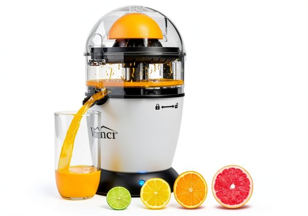VINCI Hands Free Citrus Juicer 1‑Button BPA‑Free Bowl Black/Stainless-1