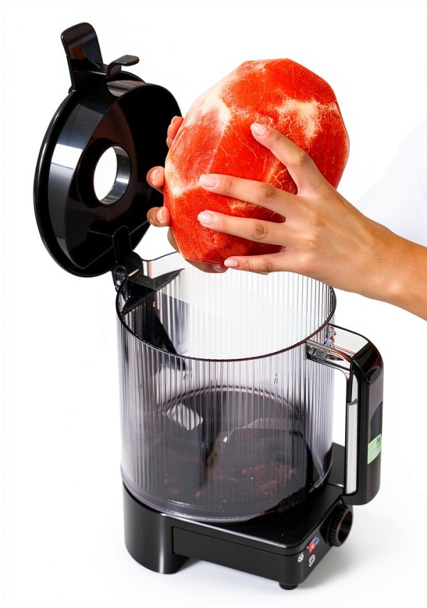 Cold Press Juicer TUUMIIST TM-780SJ 6.5in Large Feed Chute Jet Black-1