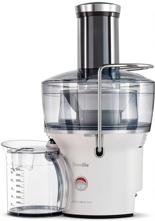 Breville Juice Fountain Compact Centrifugal Juicer 25oz Silver-0