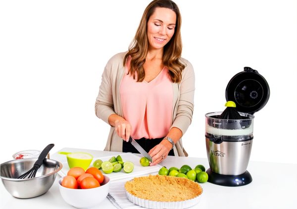 VINCI Hands Free Citrus Juicer 1‑Button BPA‑Free Bowl Black/Stainless-7