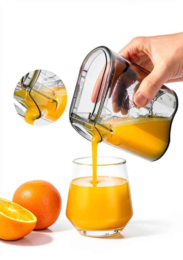 GDOR 800W Juicer Machine, 3” Wide Feed Chute, Dual-Speed Centrifugal Juicer for Fruits & Vegetables, Anti-Drip Function, BPA-Free, Easy to Clean with Brush, White-4