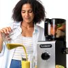 Cold Press Juicer TUUMIIST TM-780SJ 6.5in Large Feed Chute Jet Black-3