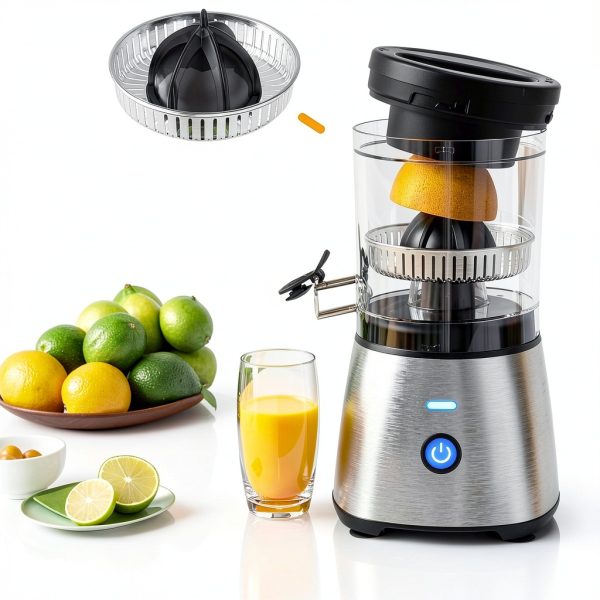 Electric Citrus Juicer Eurolux Stainless Steel Hands-Free One-Touch-3
