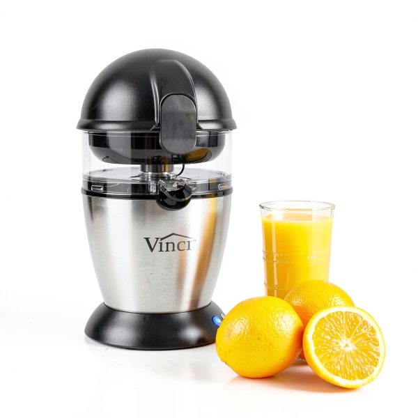 VINCI Hands Free Citrus Juicer 1‑Button BPA‑Free Bowl Black/Stainless-2