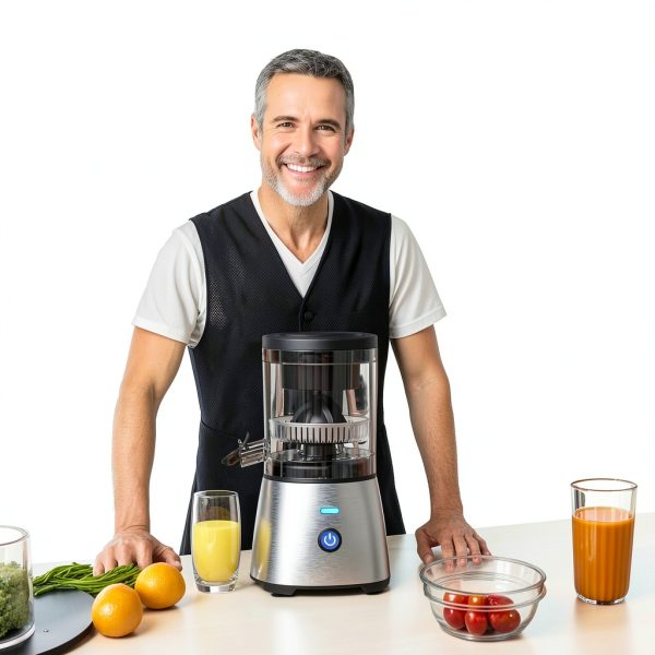 Electric Citrus Juicer Eurolux Stainless Steel Hands-Free One-Touch-7