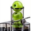 Qcen Juicer Machine, 800W Centrifugal Juicer Extractor with Wide Mouth 3” Feed Chute for Fruit Vegetable, Easy to Clean, Stainless Steel, BPA-free (Black)-1