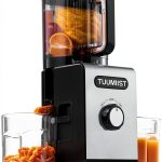 Cold Press Juicer TUUMIIST TM-780SJ 6.5in Large Feed Chute Jet Black-0